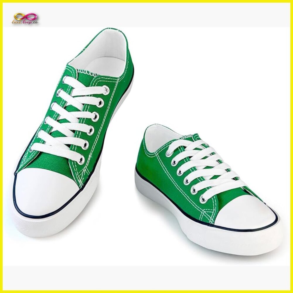 Canvas Sneakers Low Top Casual Lace Up Walking Shoes Everyday Wear Classic